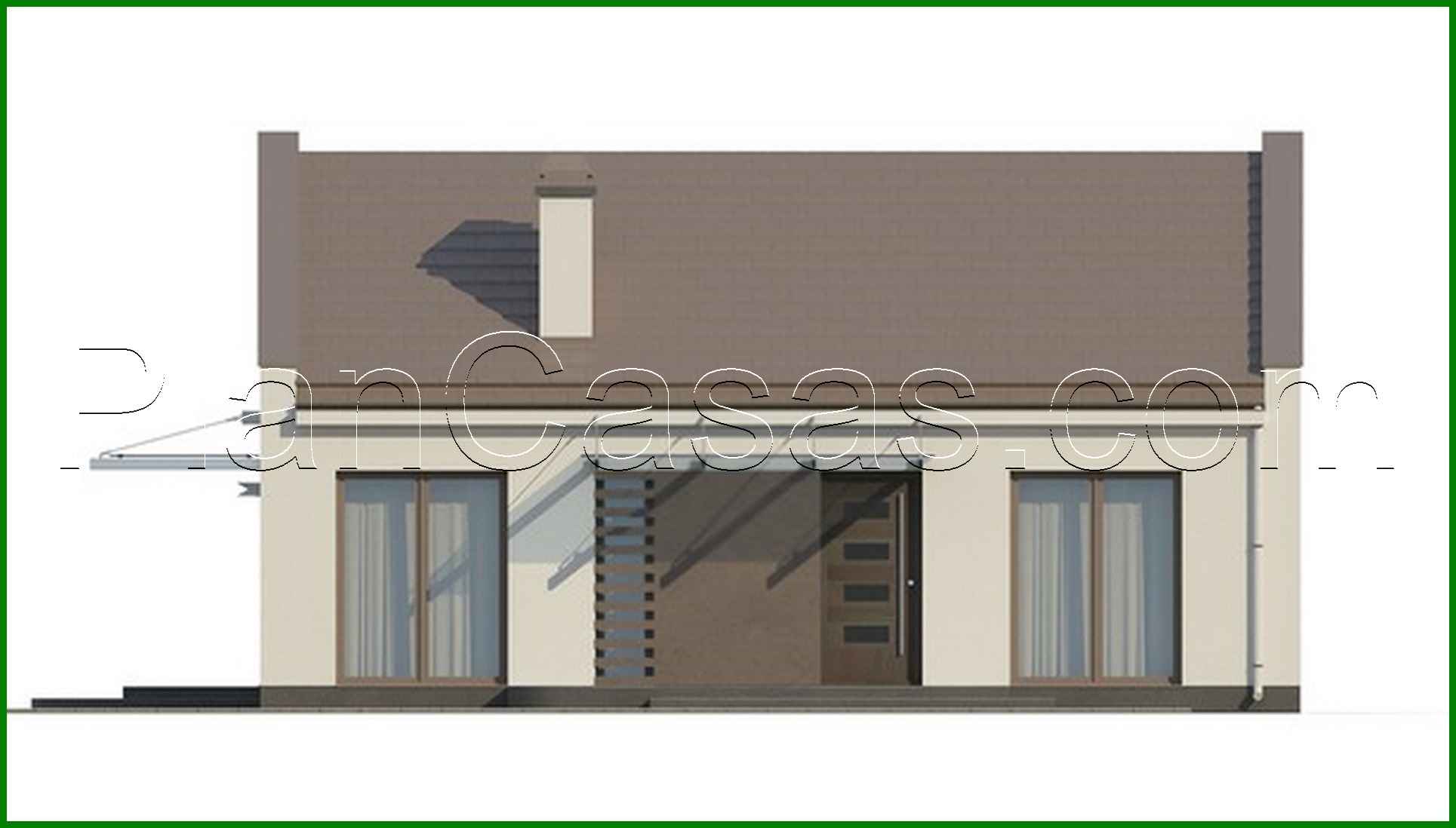 Galería de visualizaciones - Proyecto de una casa moderna privada de una planta