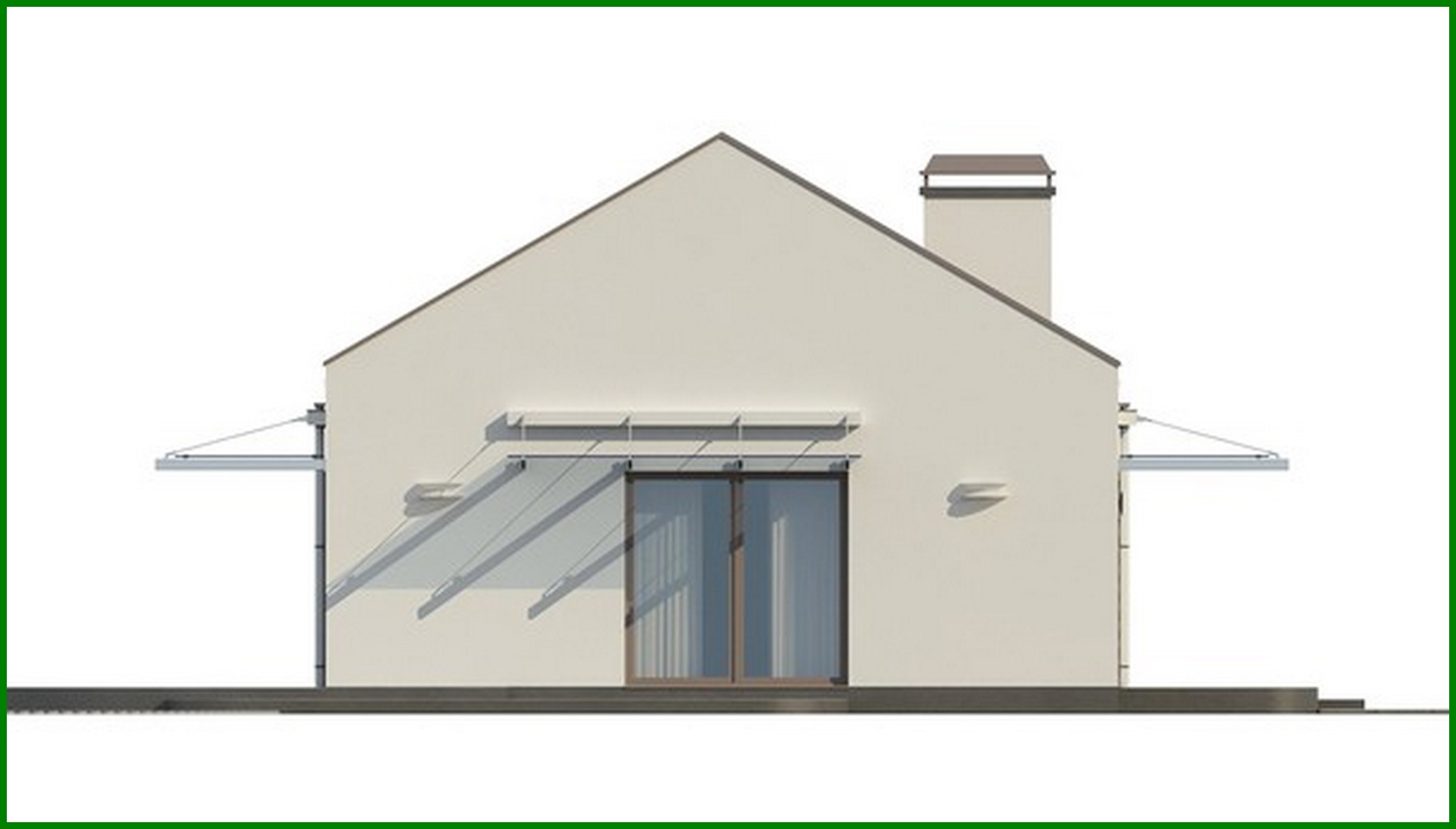 Galería de visualizaciones - Proyecto de una casa moderna privada de una planta