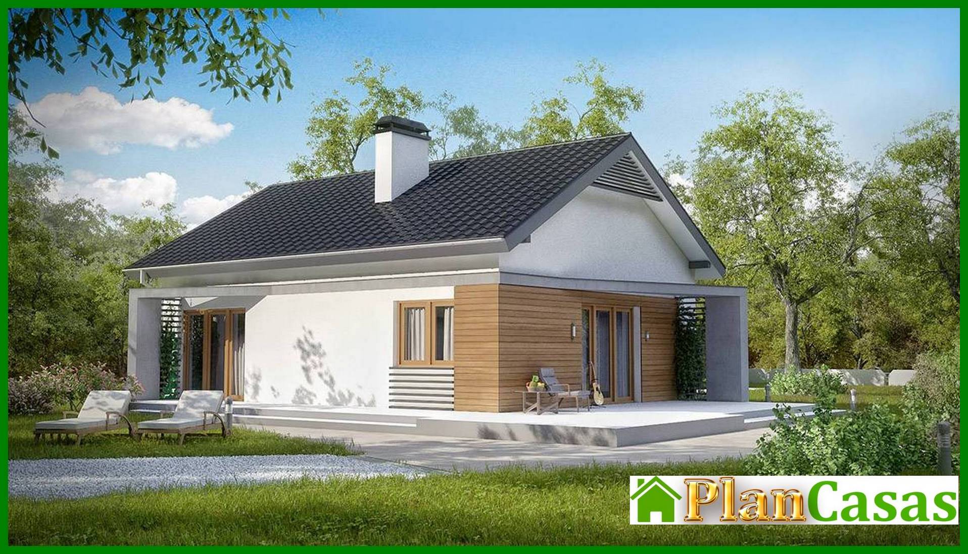 Galería de visualizaciones - Proyecto de una casa clásica de distribución moderna