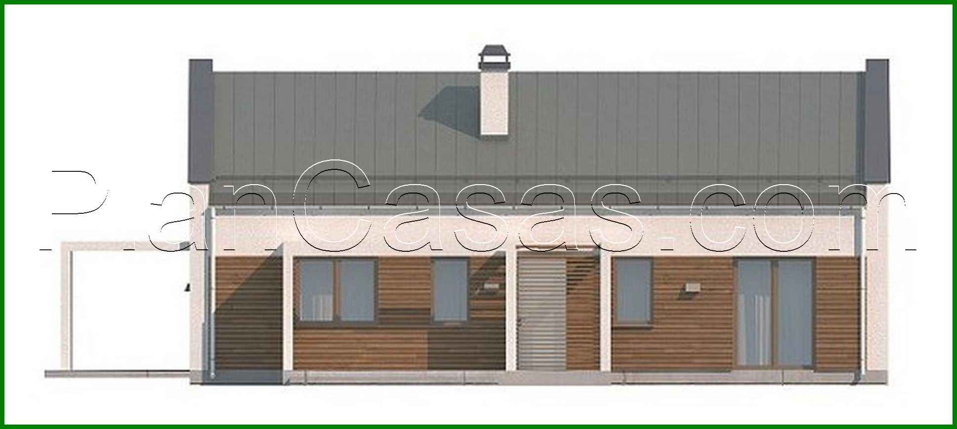 Visualization gallery - Project of a small modern one-story house