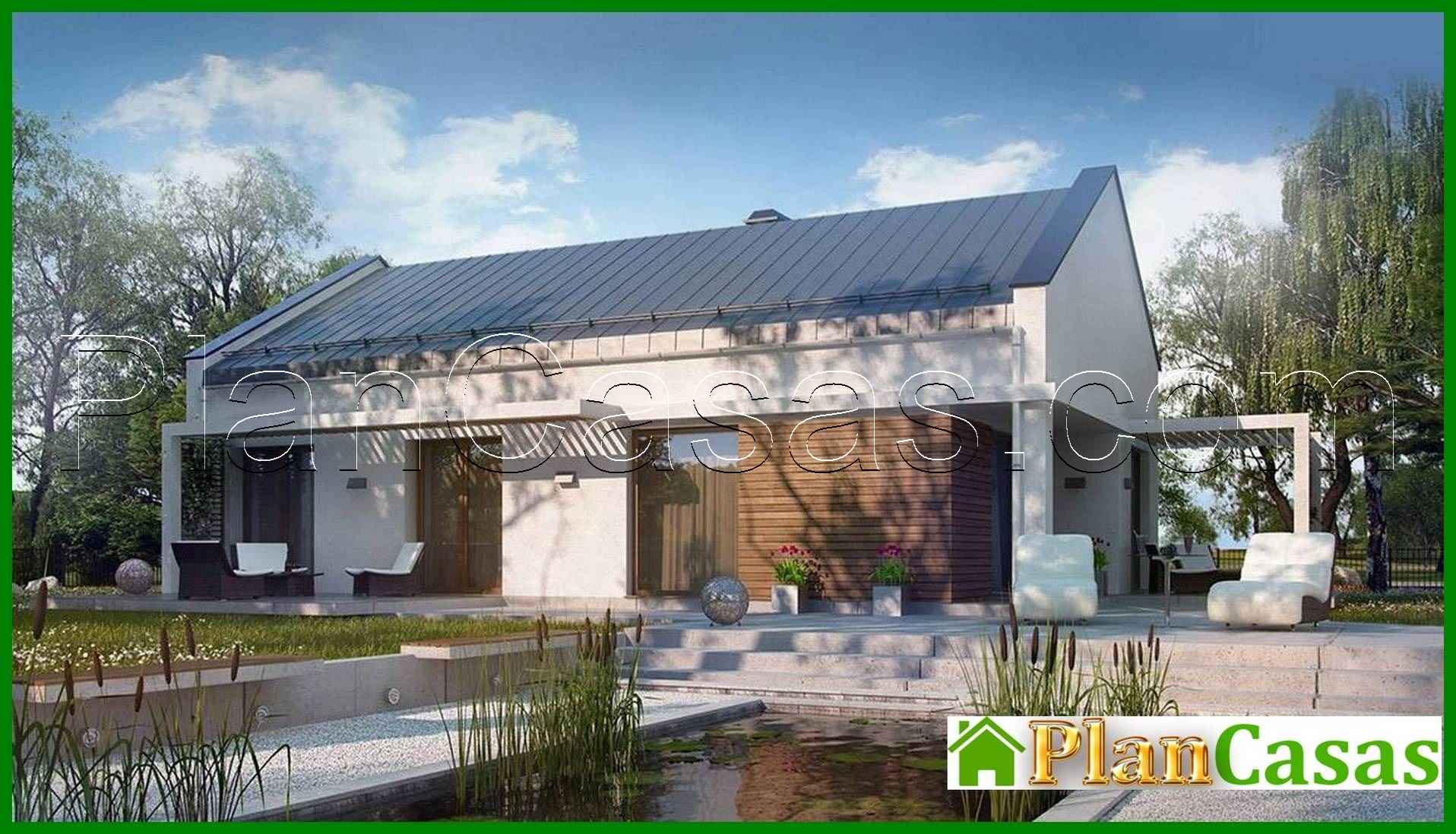 Project of a small modern one-story house