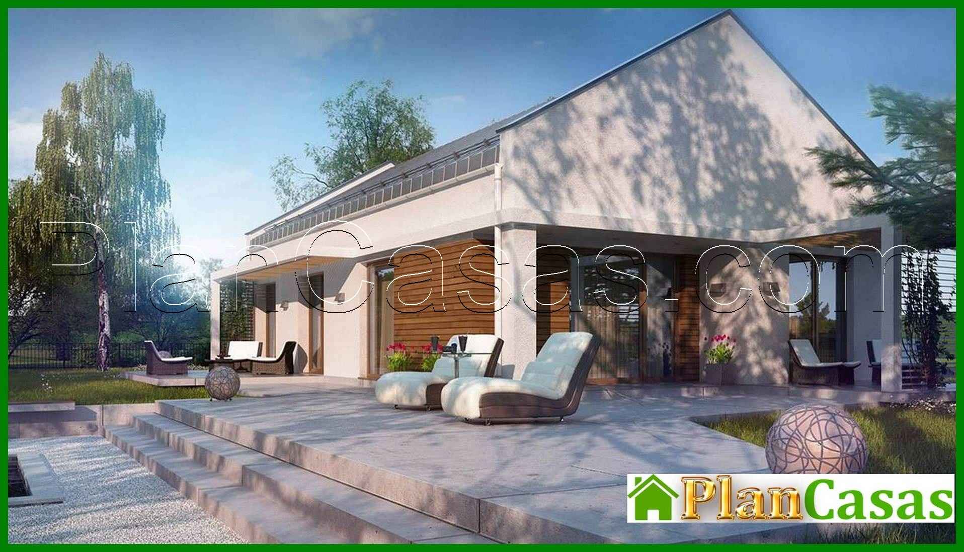 Visualization gallery - Project of a small modern one-story house