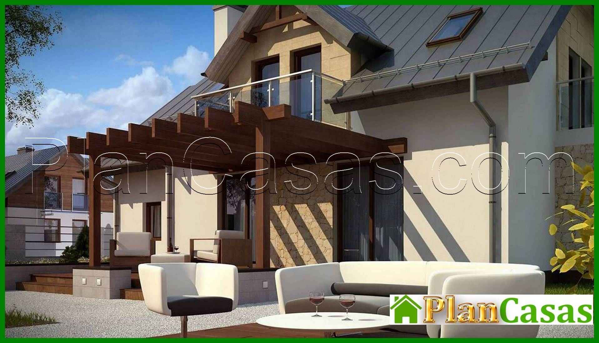 Galería de visualizaciones - Diseño de una casa moderna de cinco dormitorios con garaje