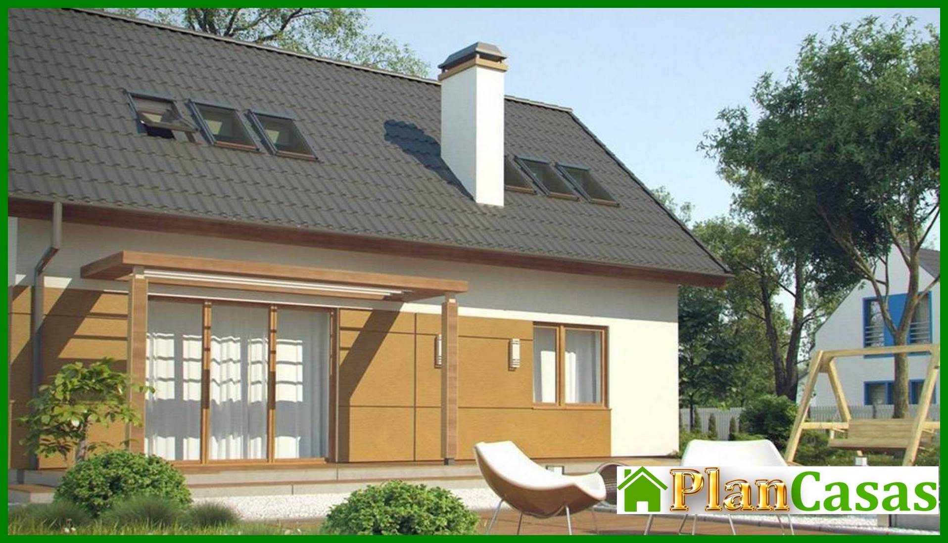 Galería de visualizaciones - Proyecto de una casa de bajo consumo con ático