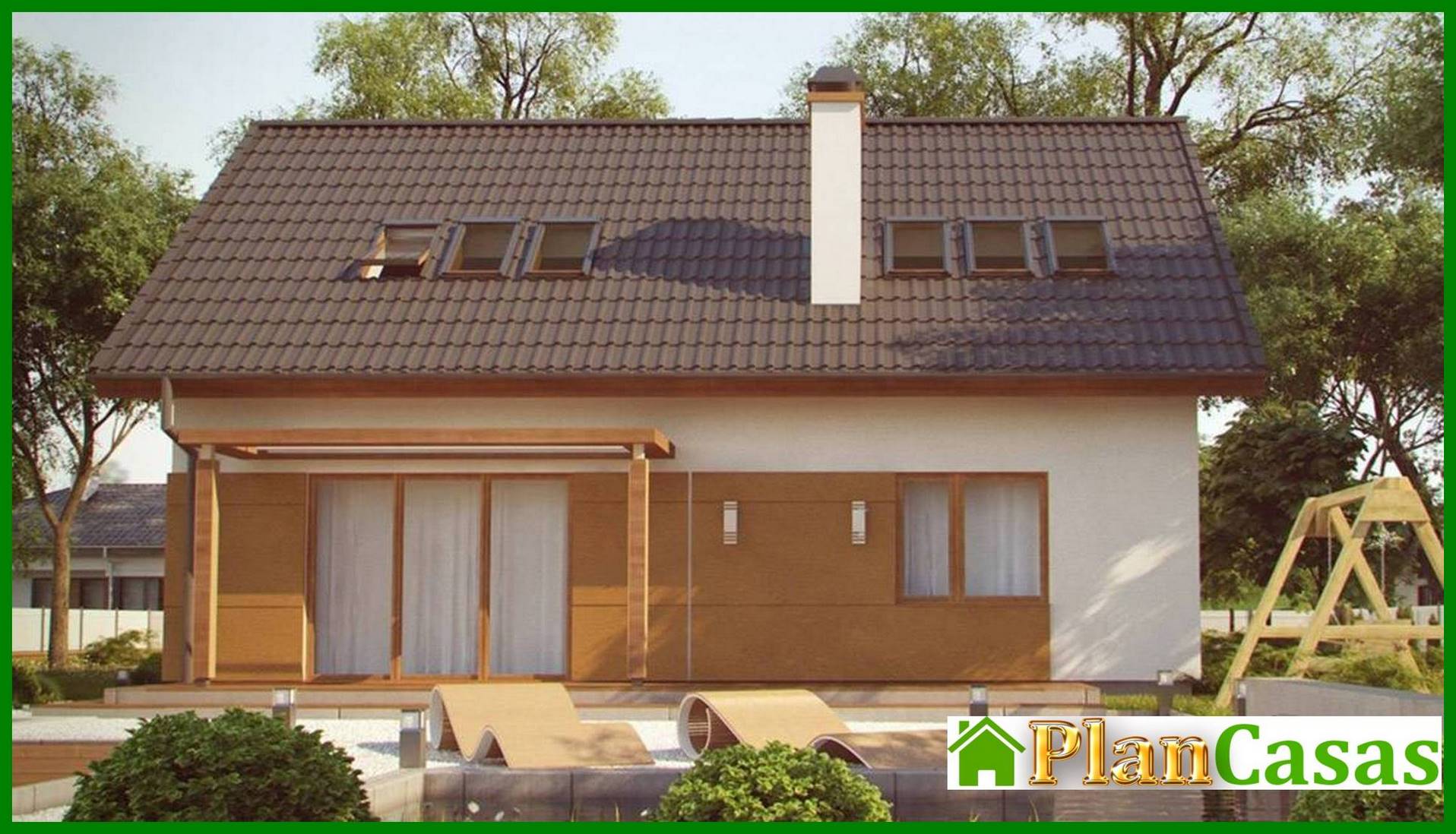 Galería de visualizaciones - Proyecto de una casa de bajo consumo con ático