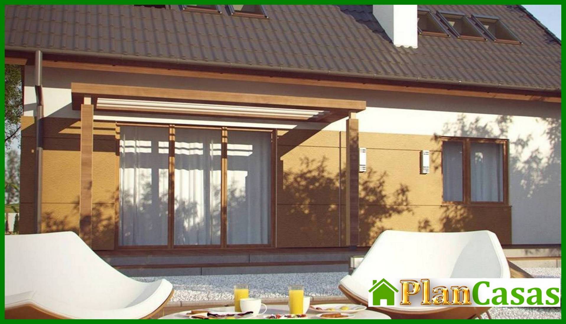 Galería de visualizaciones - Proyecto de una casa de bajo consumo con ático