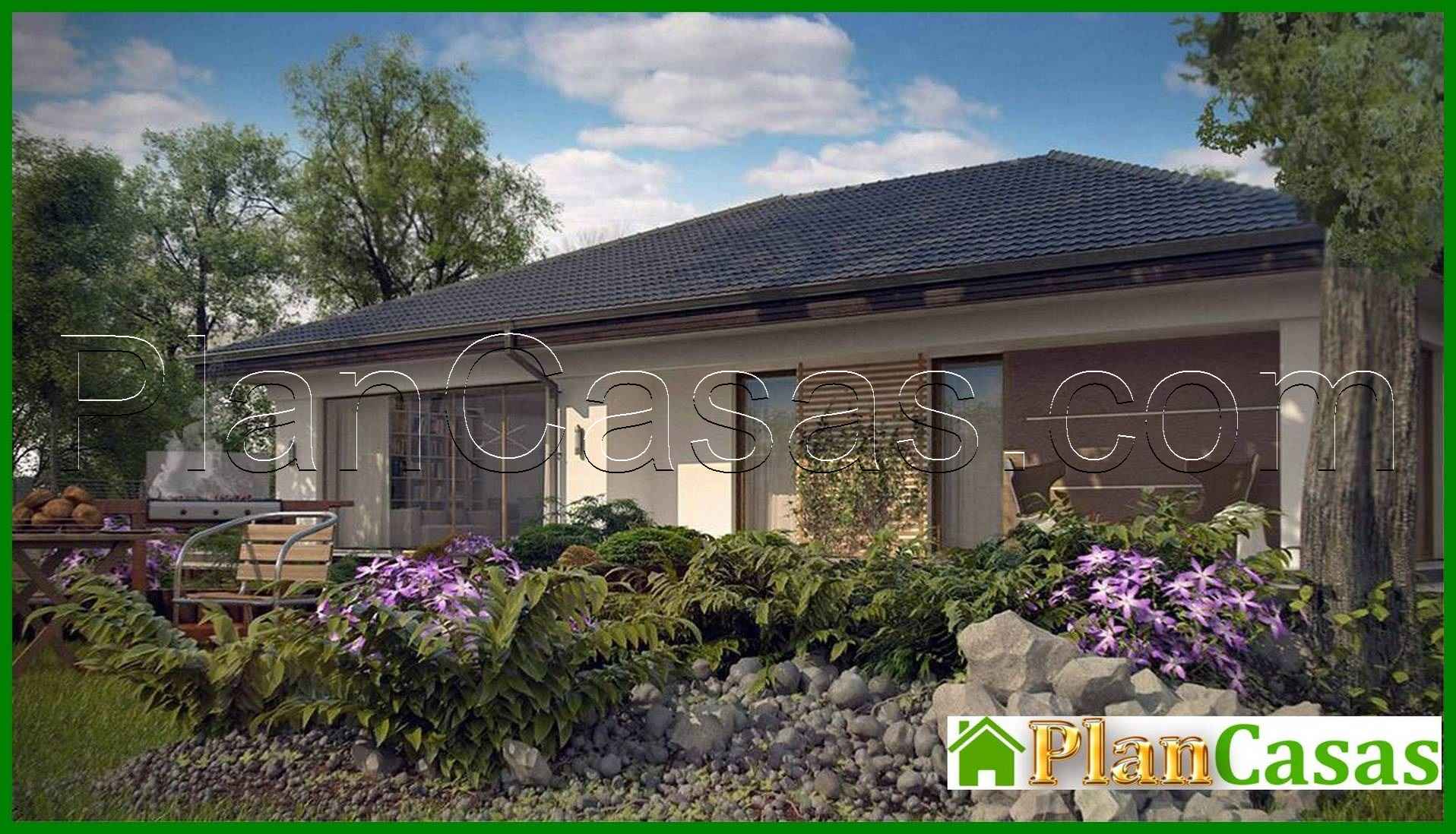 Galería de visualizaciones - Proyecto de una casa de una planta con garaje para un coche