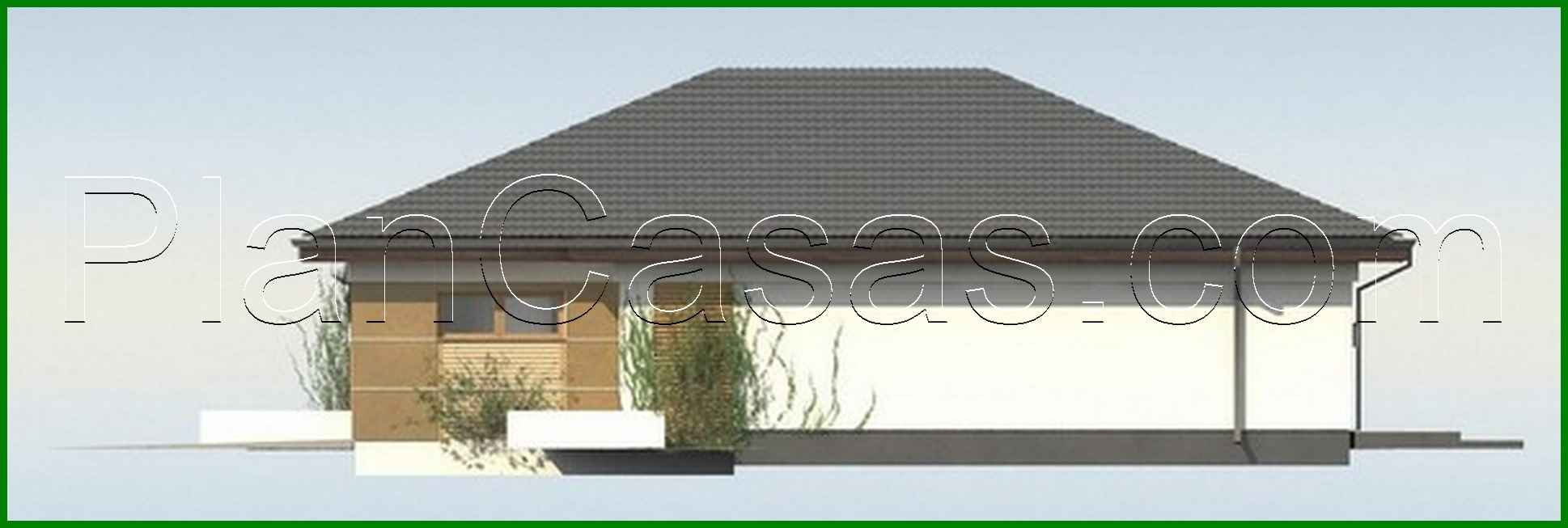 Galería de visualizaciones - Proyecto de una casa de una planta con garaje para un coche