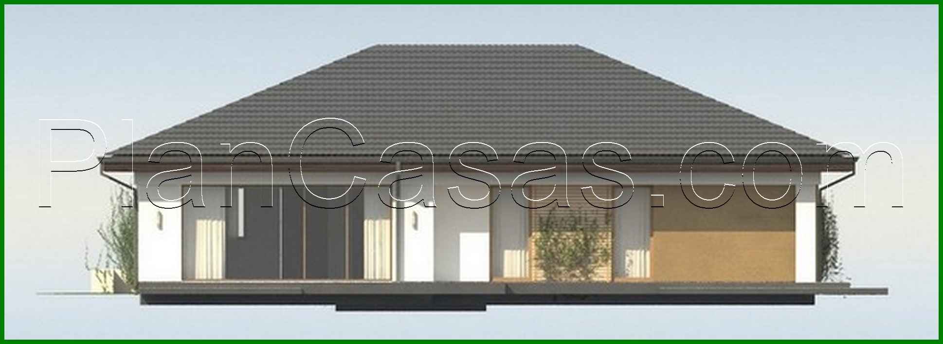 Galería de visualizaciones - Proyecto de una casa de una planta con garaje para un coche