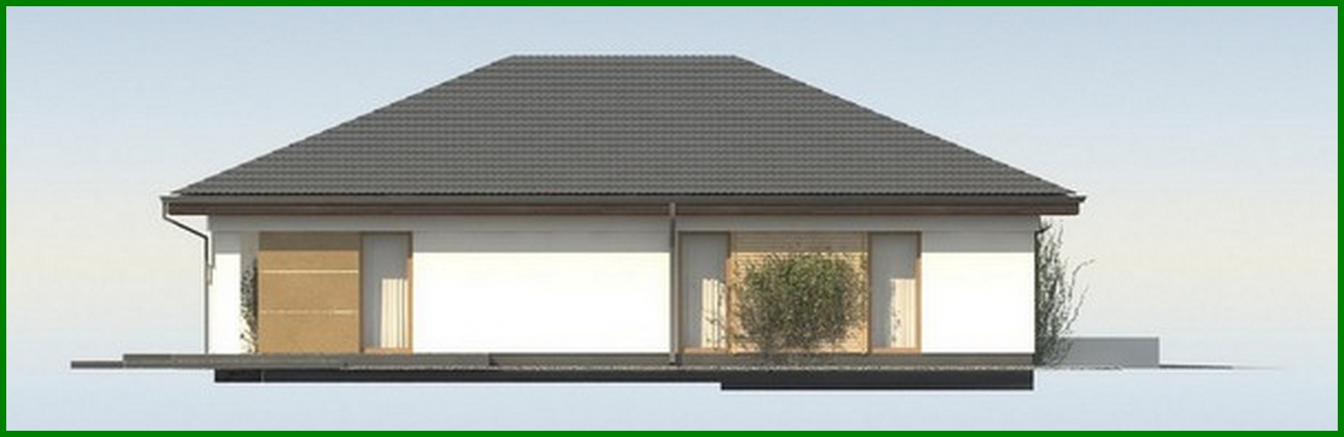 Galería de visualizaciones - Proyecto de una casa de una planta con garaje para un coche