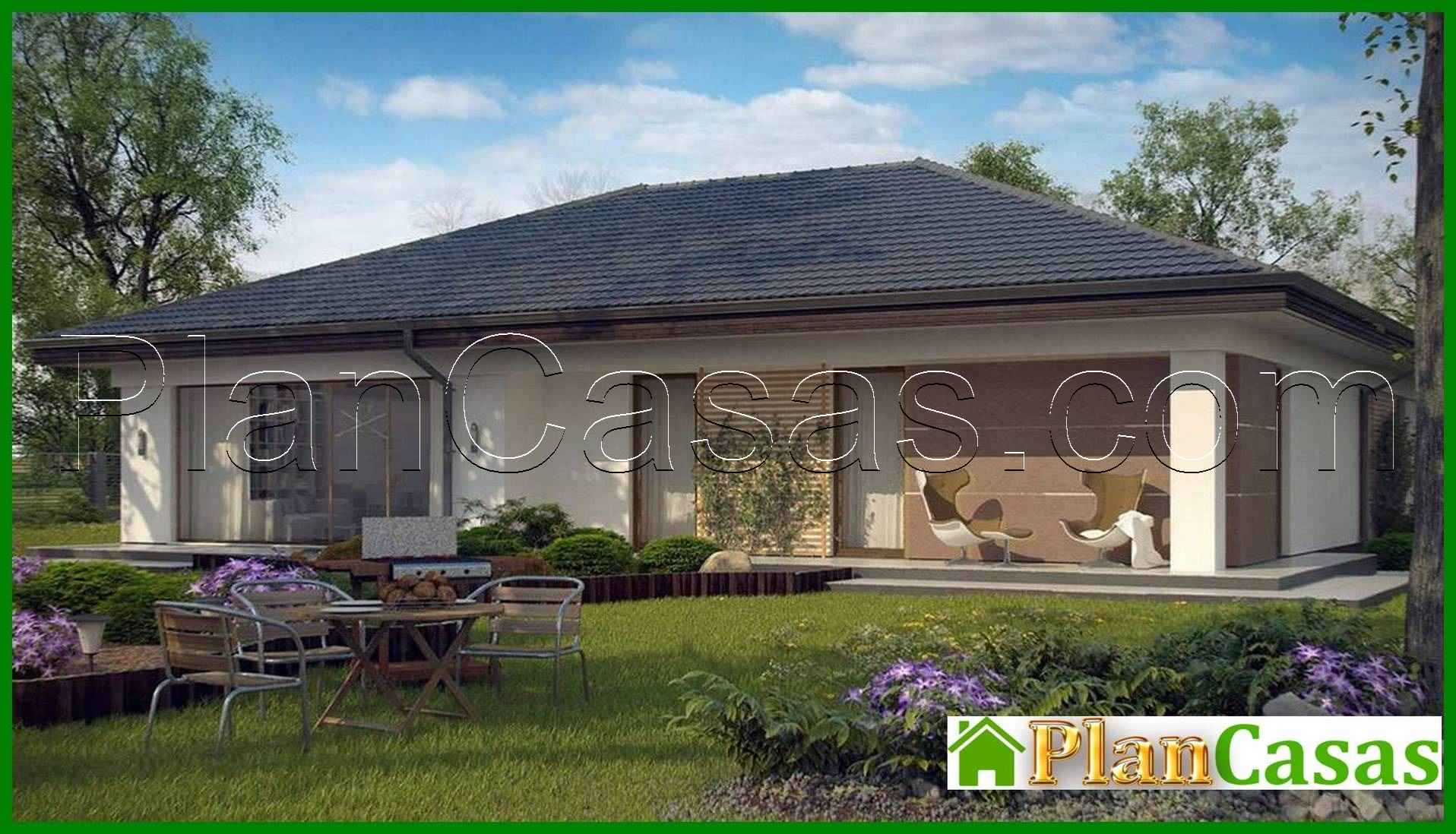 Galería de visualizaciones - Proyecto de una casa de una planta con garaje para un coche