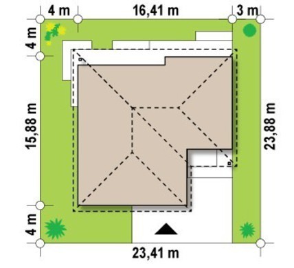 Galería de visualizaciones - Proyecto de una casa de una planta con garaje para un coche