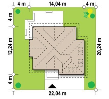 Galería de visualizaciones - Proyecto de casa con ventanas en fachada y garaje para dos coches