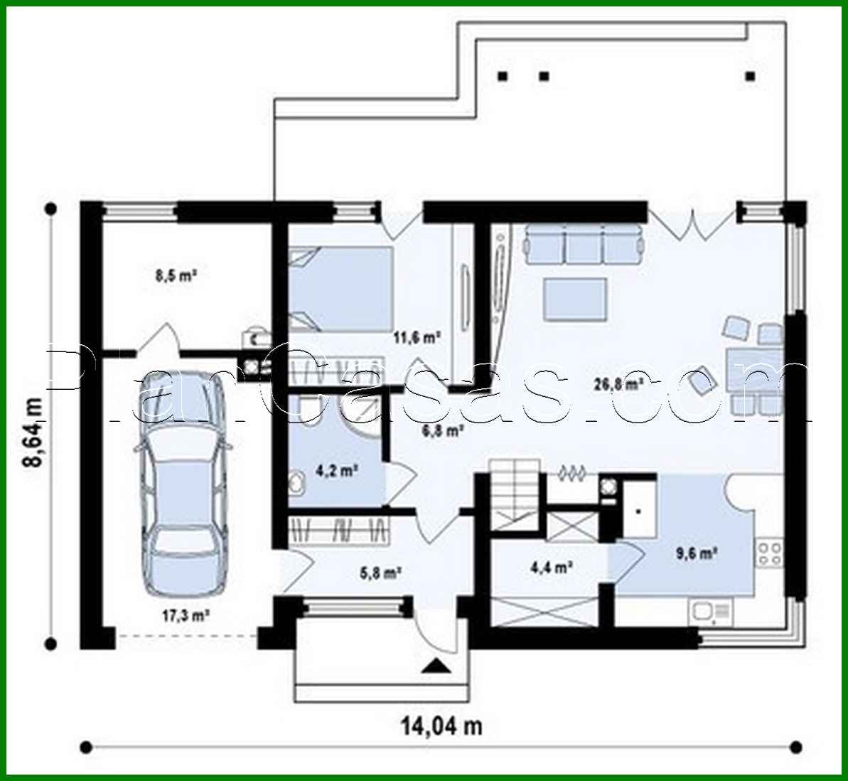 Galería de visualizaciones - Proyecto de casa de campo con garaje integrado y ático