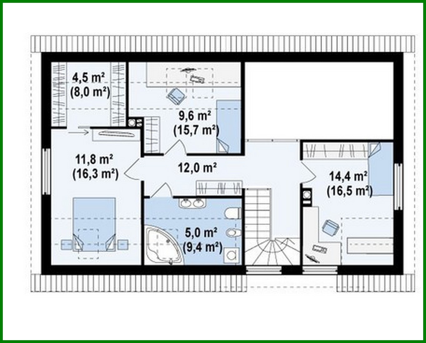Galería de visualizaciones - Proyecto de casa de campo con garaje integrado y ático