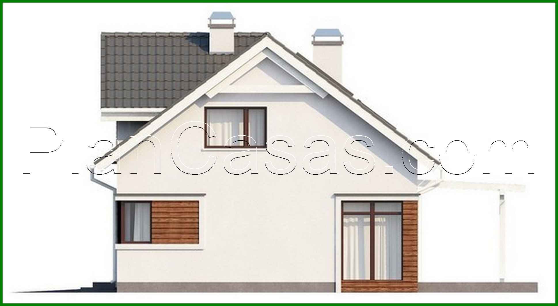 Galería de visualizaciones - Proyecto de casa de campo con garaje integrado y ático