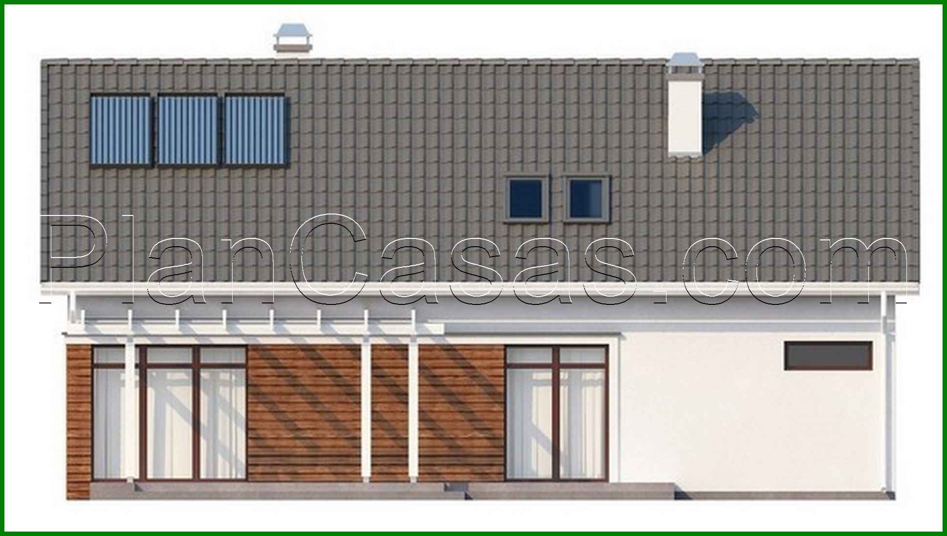 Galería de visualizaciones - Proyecto de casa de campo con garaje integrado y ático