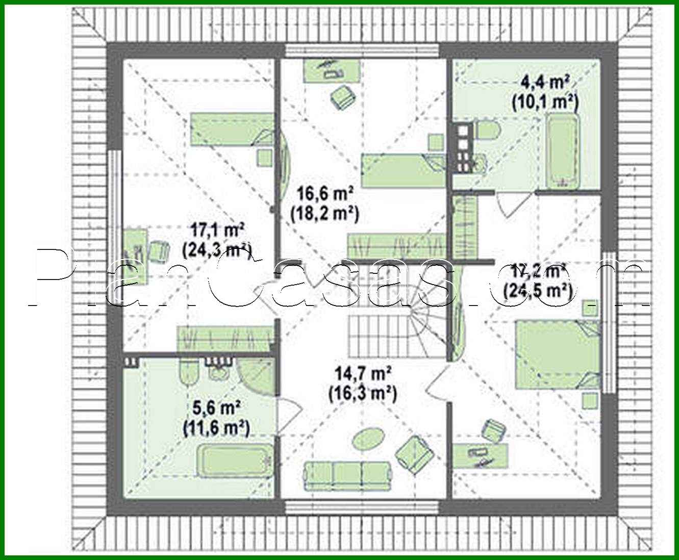 Visualization gallery - House project with integrated garage and glazed living room