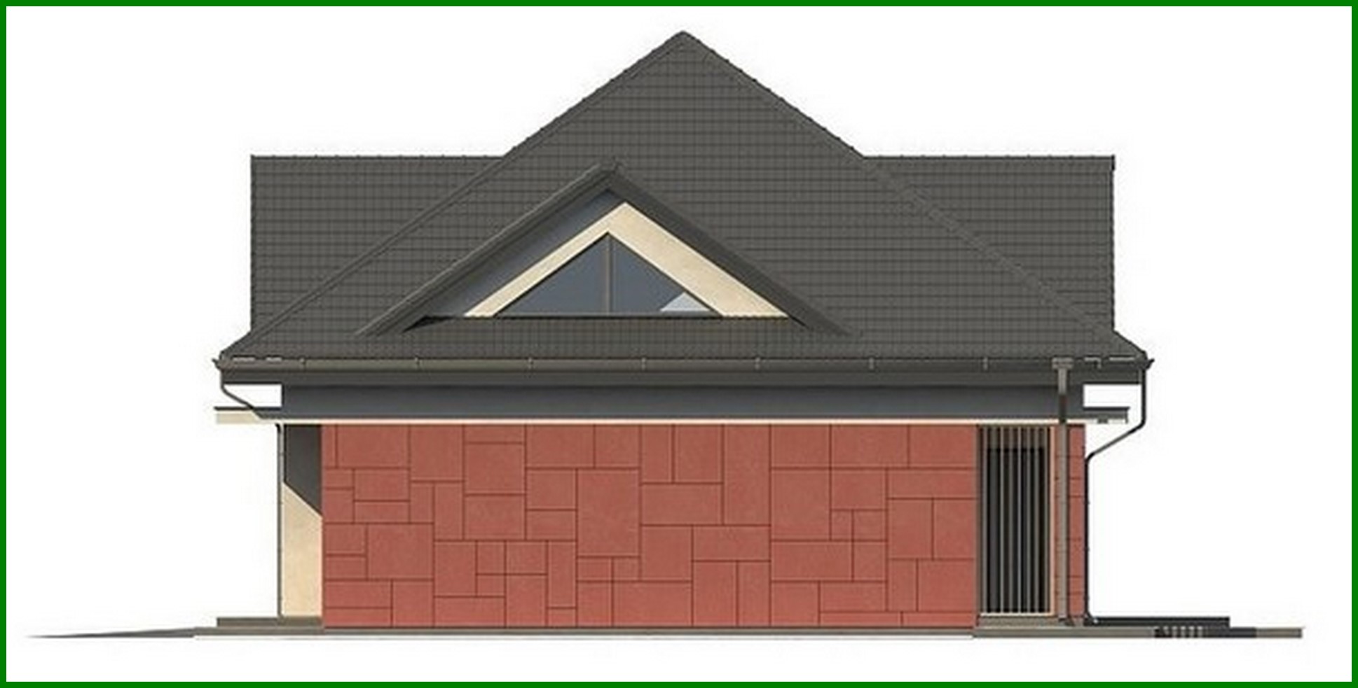 Visualization gallery - House project with integrated garage and glazed living room