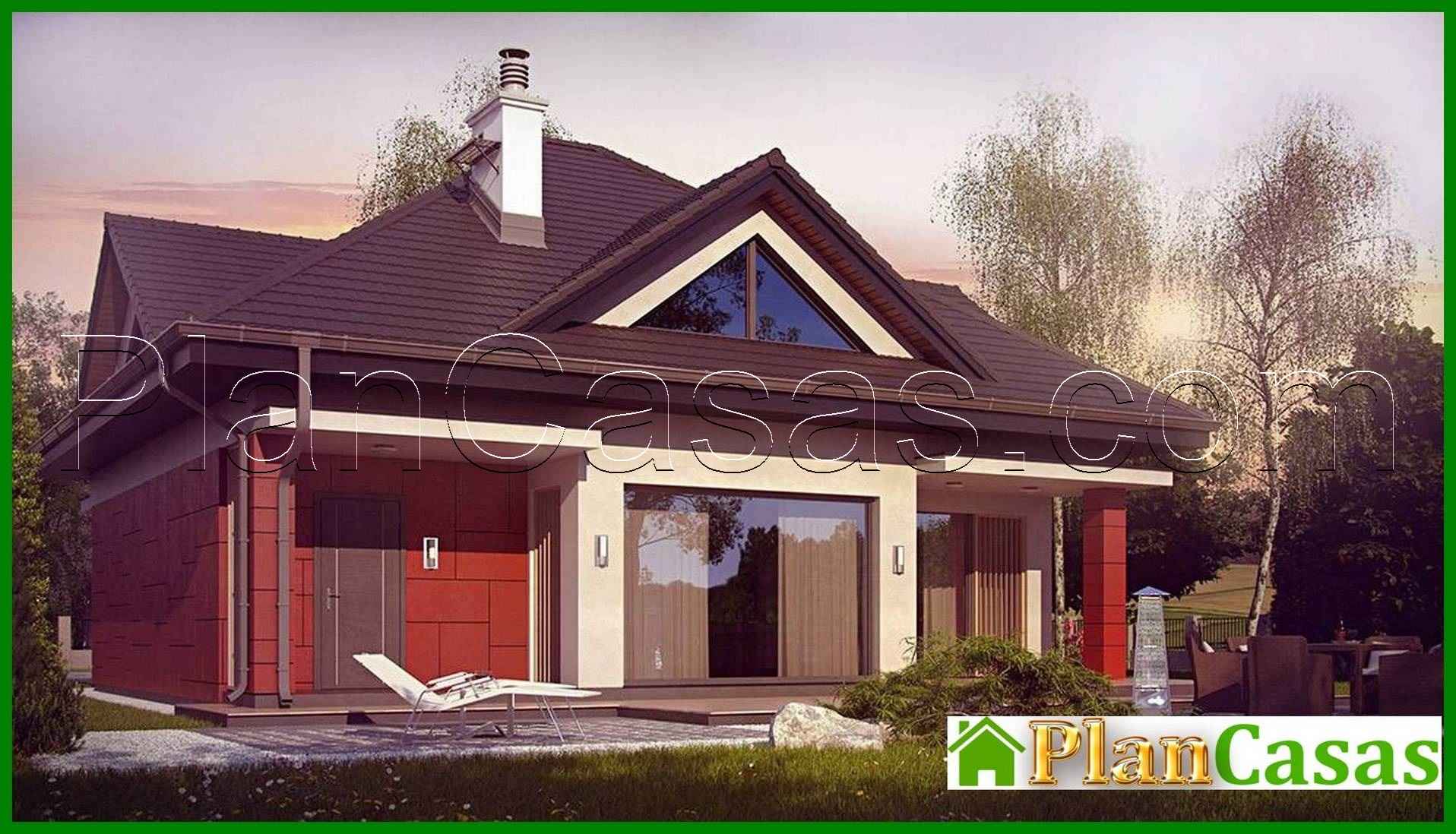 Visualization gallery - House project with integrated garage and glazed living room