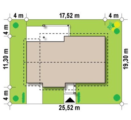 Galería de visualizaciones - Proyecto de casa de una planta de tres dormitorios con garaje
