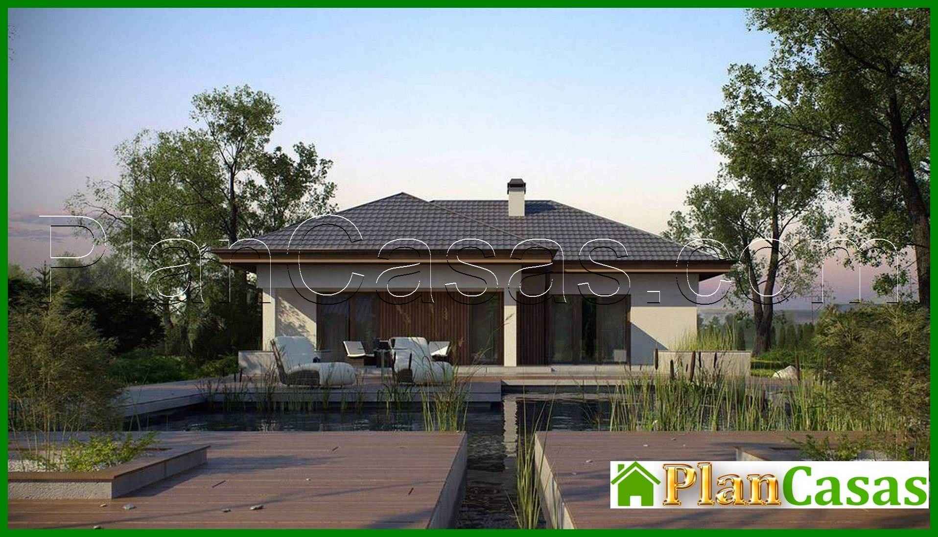 Galería de visualizaciones - Proyecto de una casa de una planta, elegante y práctica