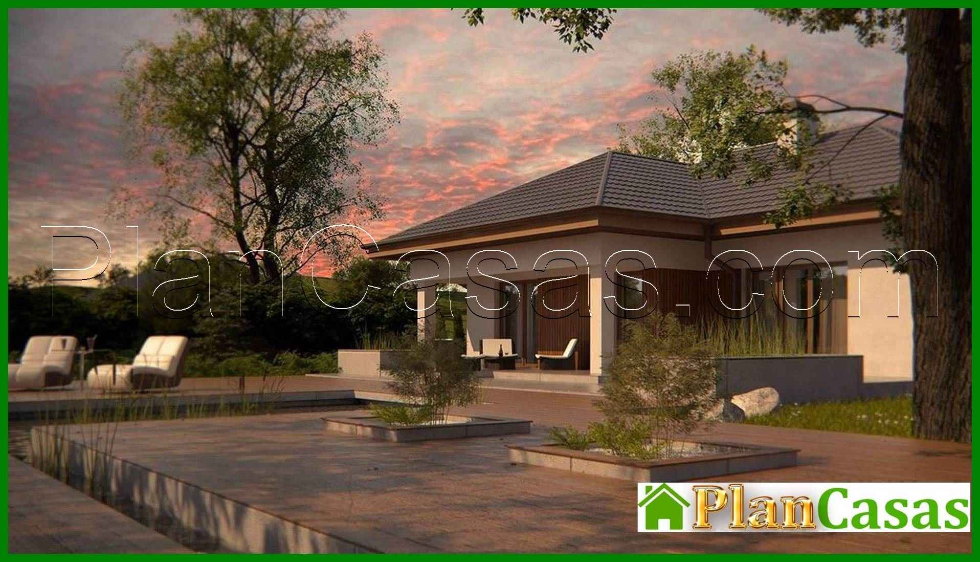 Galería de visualizaciones - Proyecto de una casa de una planta, elegante y práctica