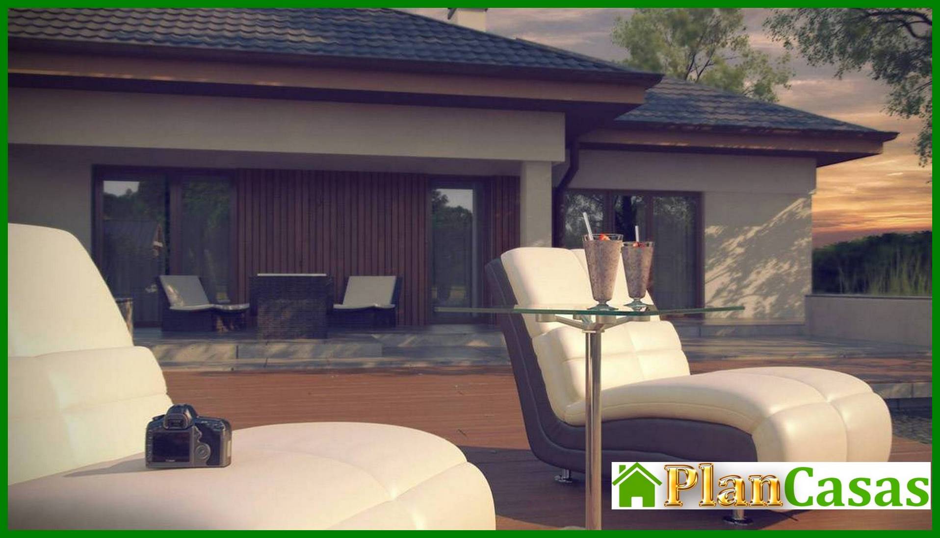 Galería de visualizaciones - Proyecto de una casa de una planta, elegante y práctica