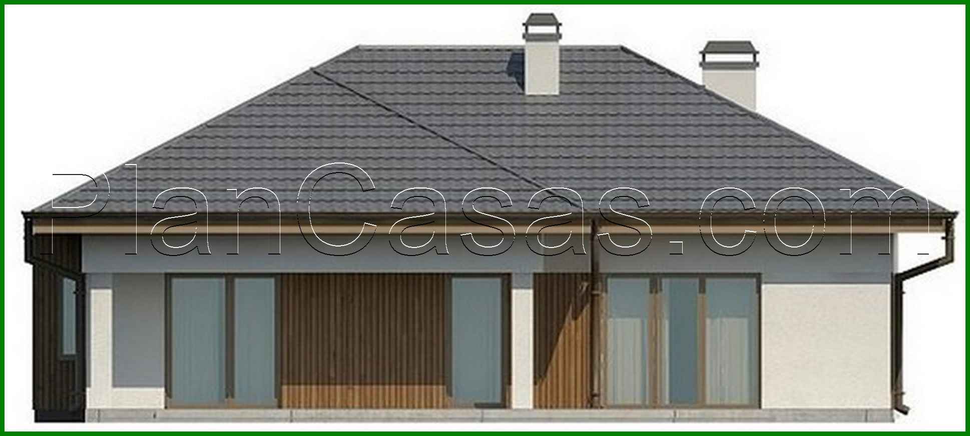 Galería de visualizaciones - Proyecto de una casa de una planta, elegante y práctica