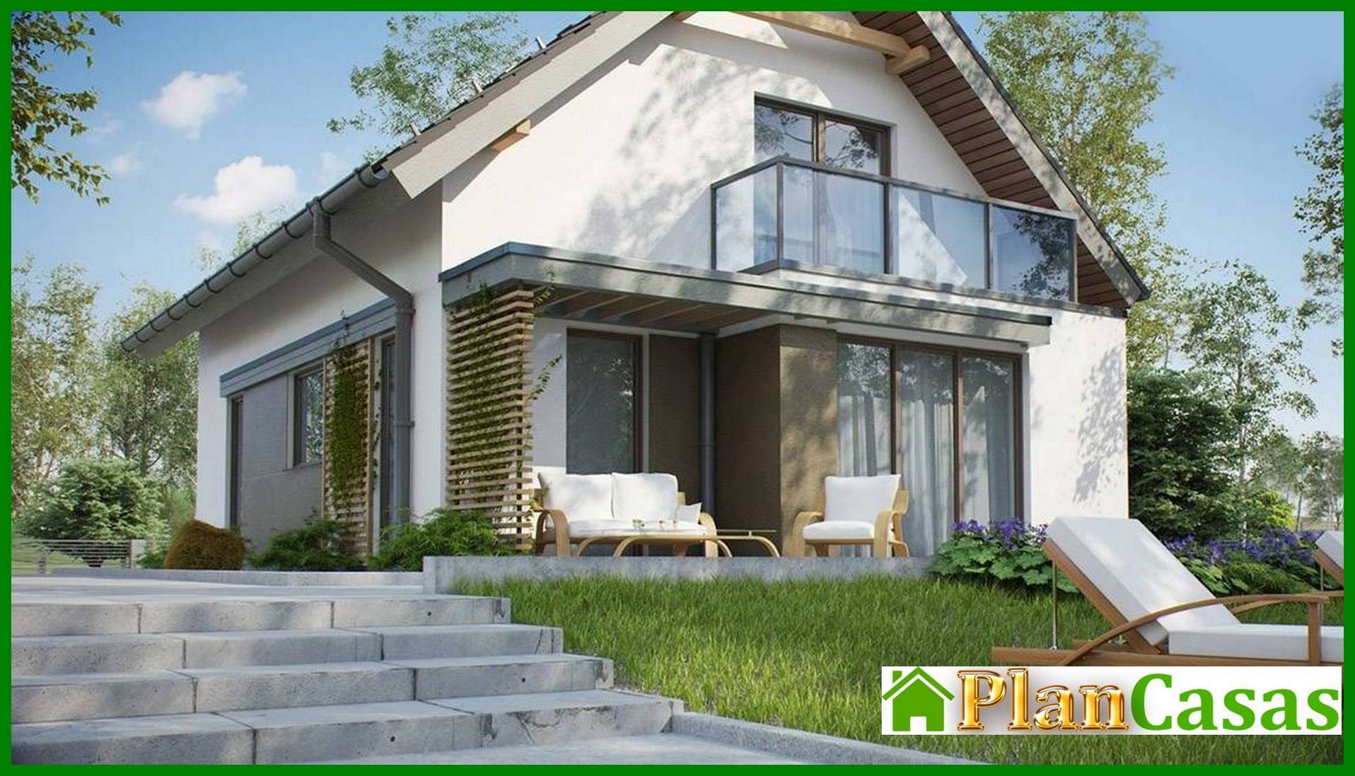 Proyecto de una casa estrecha con ático en estilo tradicional