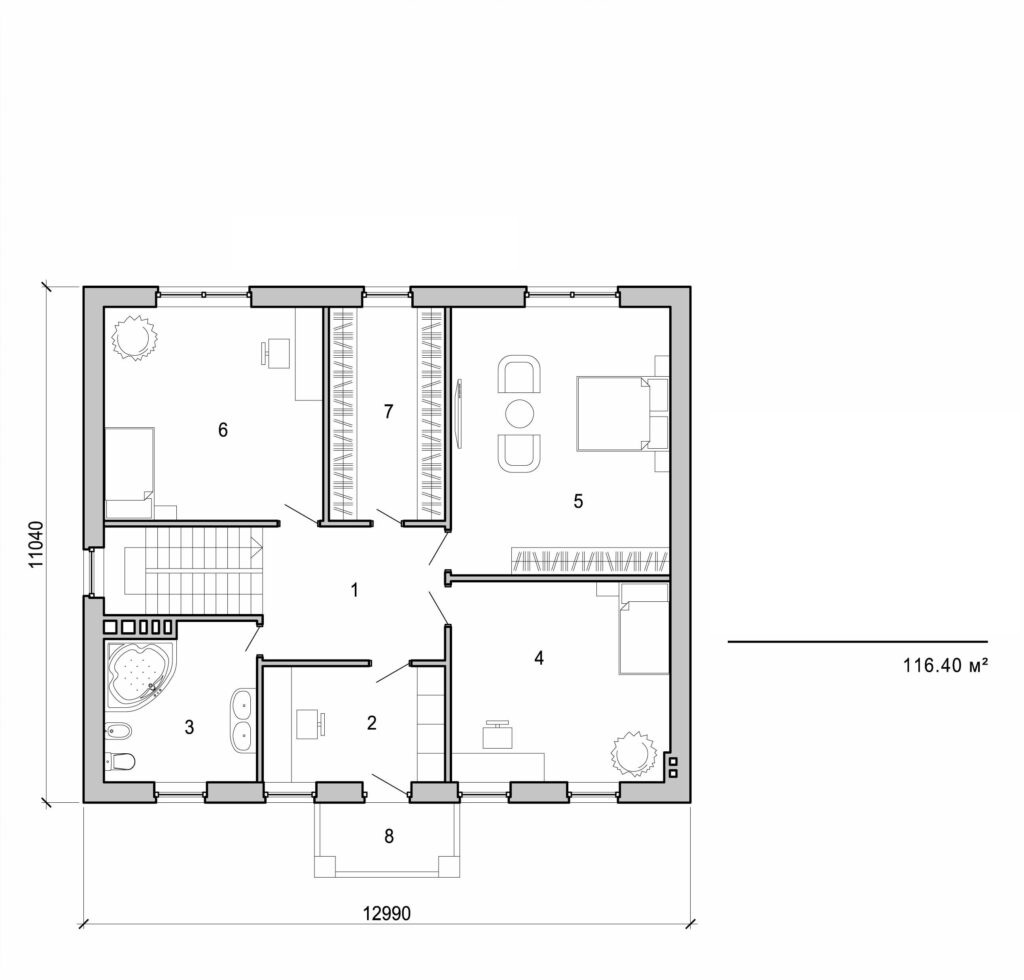 Galería de visualizaciones - Casa de dos plantas