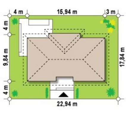 Galería de visualizaciones - Proyecto de una casa clásica de una planta