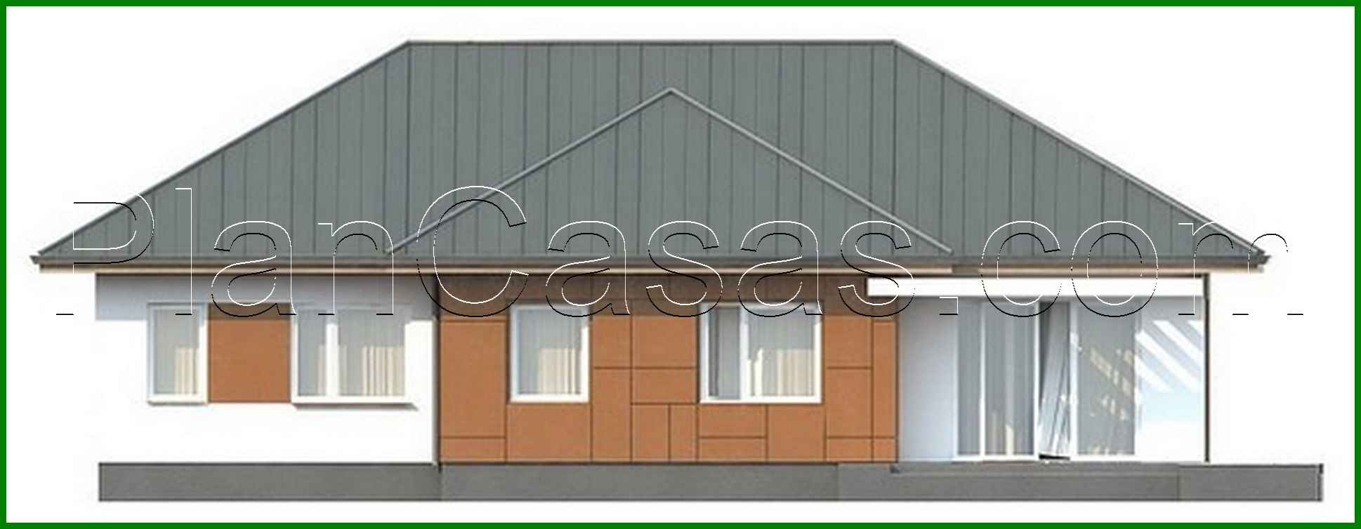 Galería de visualizaciones - Proyecto de una casa clásica de una planta