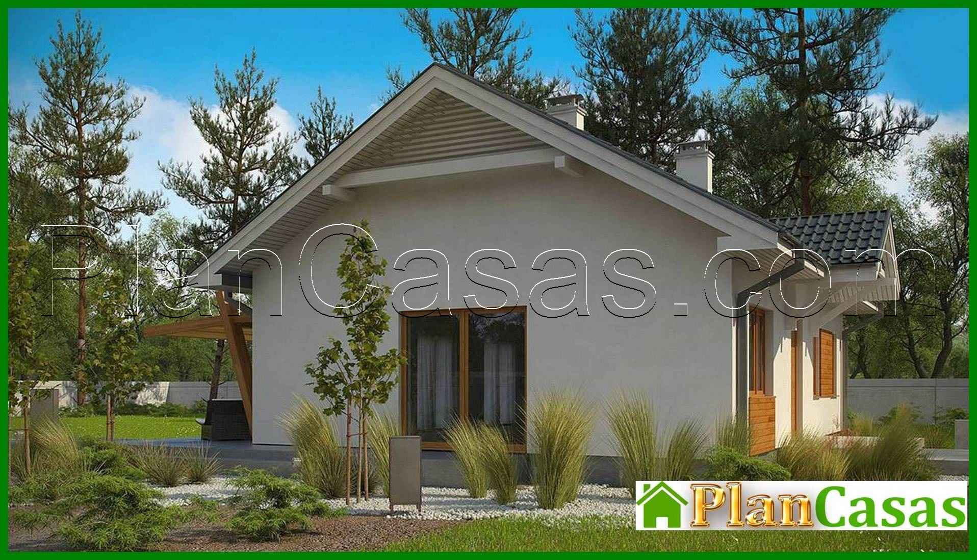 Galería de visualizaciones - Proyecto de una casa de una planta en estilo clásico