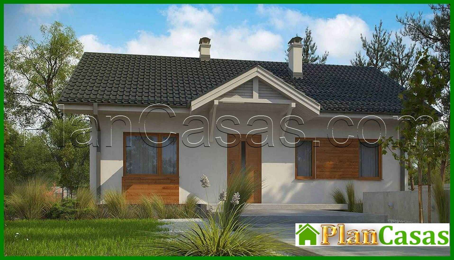 Galería de visualizaciones - Proyecto de una casa de una planta en estilo clásico