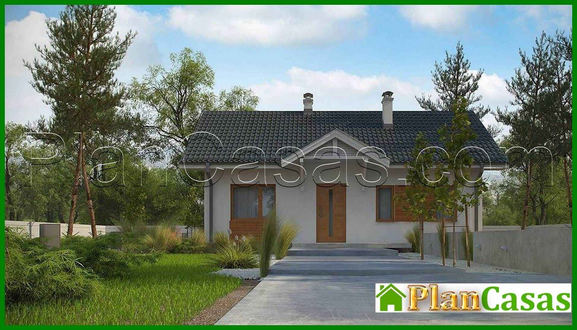 Proyecto de una casa de una planta en estilo clásico