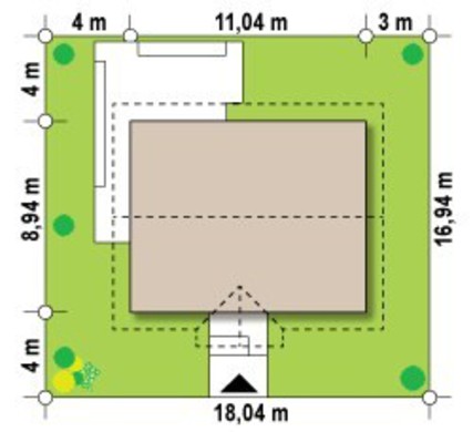 Galería de visualizaciones - Proyecto de una casa de una planta en estilo clásico