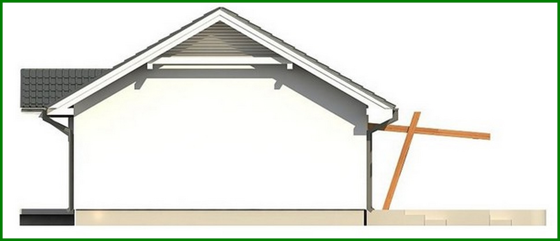 Galería de visualizaciones - Proyecto de una casa de una planta en estilo clásico