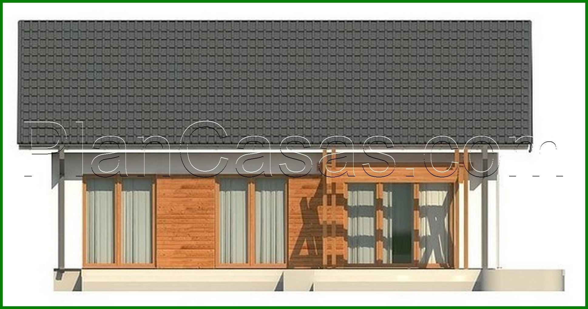 Galería de visualizaciones - Proyecto de una casa de una planta en estilo clásico