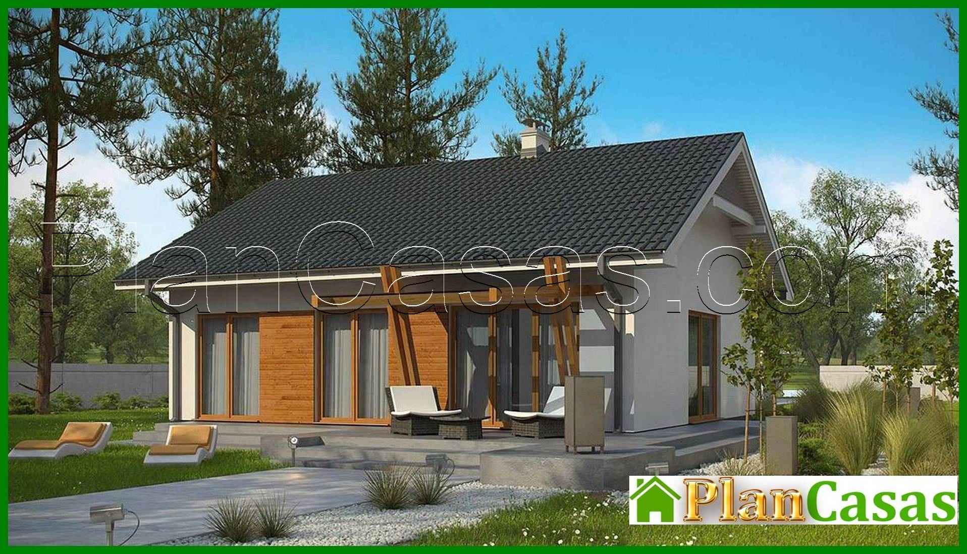 Galería de visualizaciones - Proyecto de una casa de una planta en estilo clásico