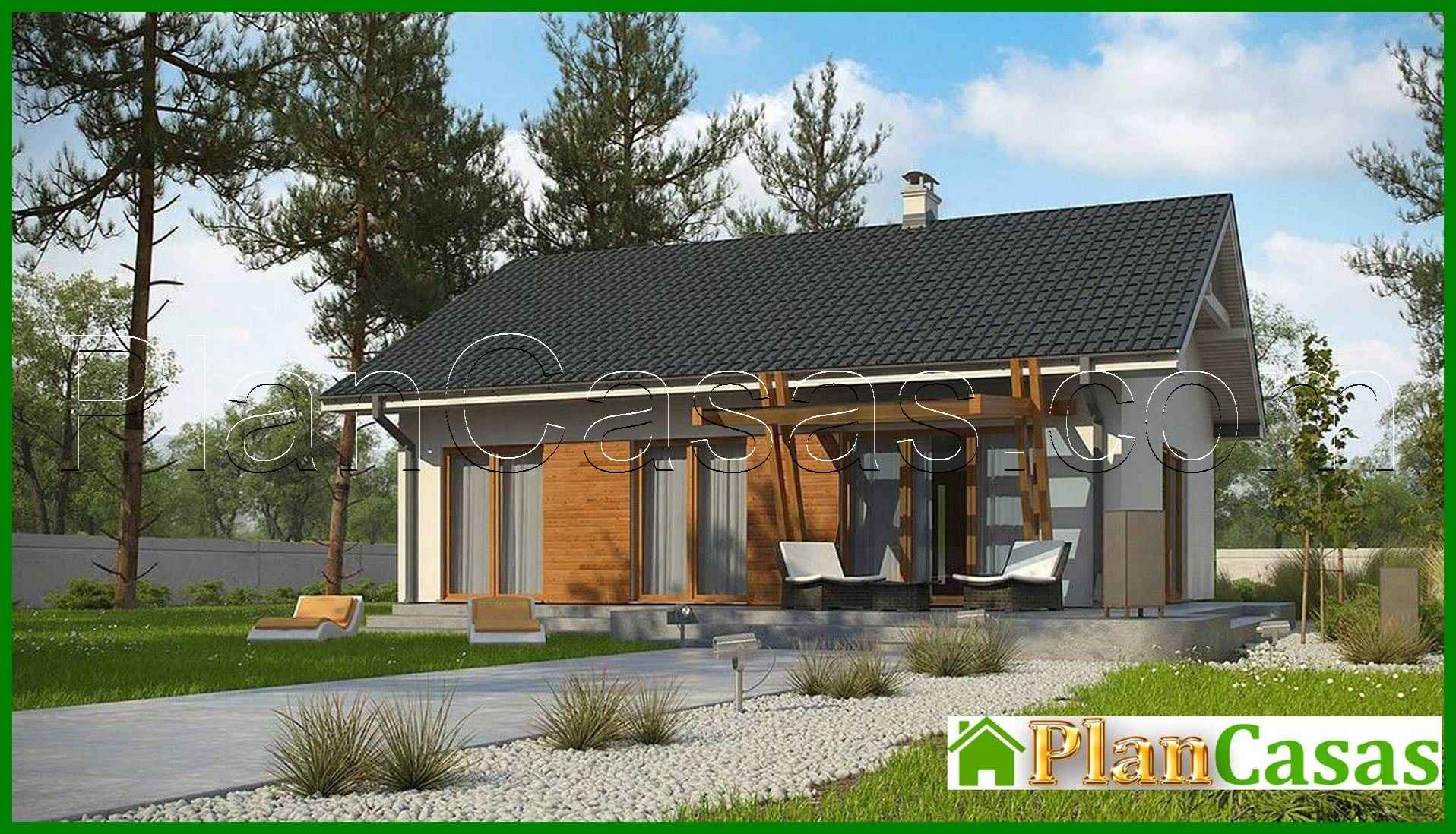 Galería de visualizaciones - Proyecto de una casa de una planta en estilo clásico