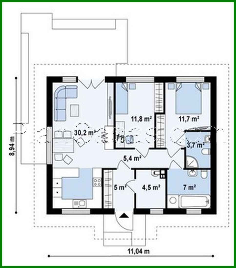 Galería de visualizaciones - Proyecto de una casa de una planta en estilo clásico