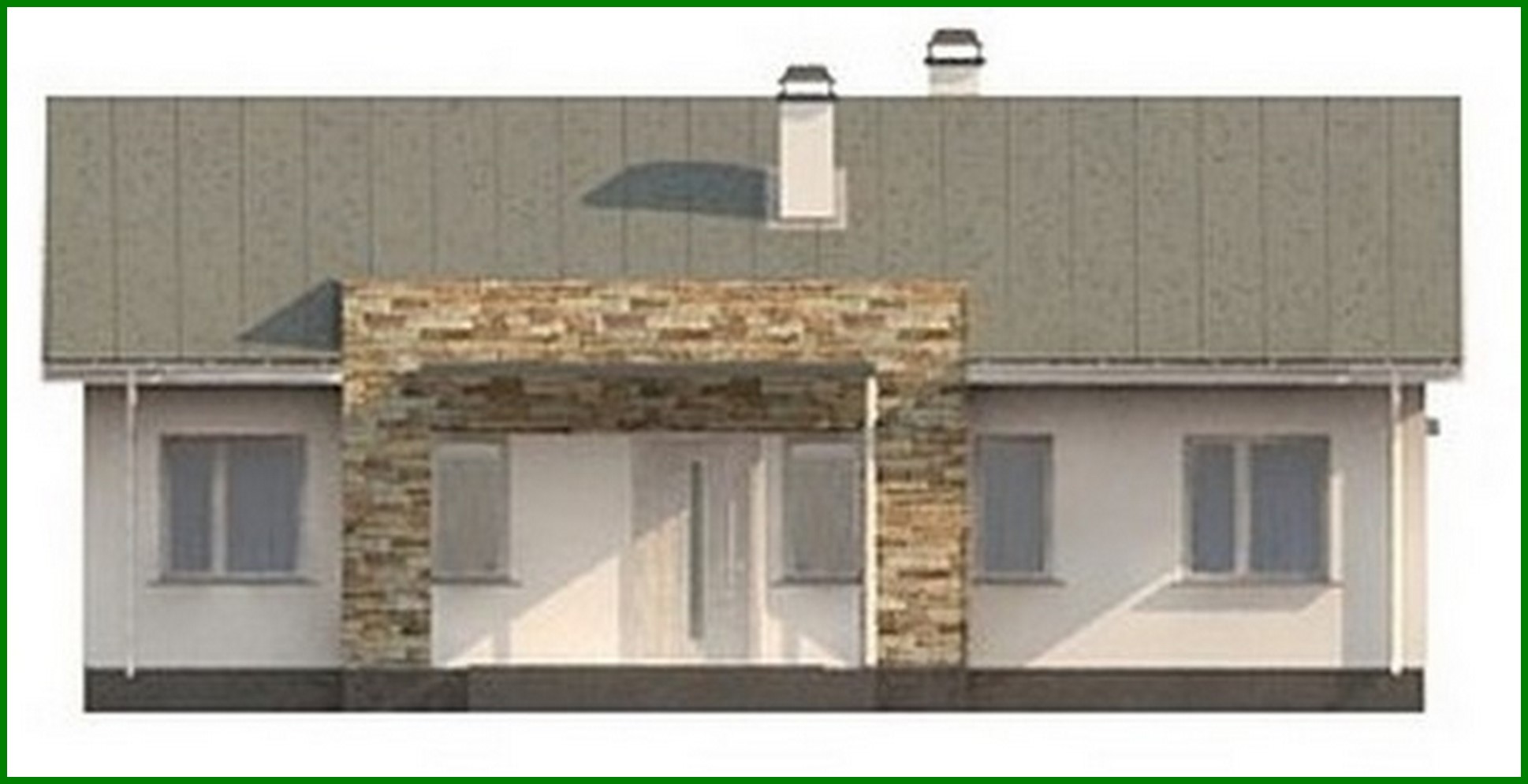 Visualization gallery - Simple elegant one-story house project