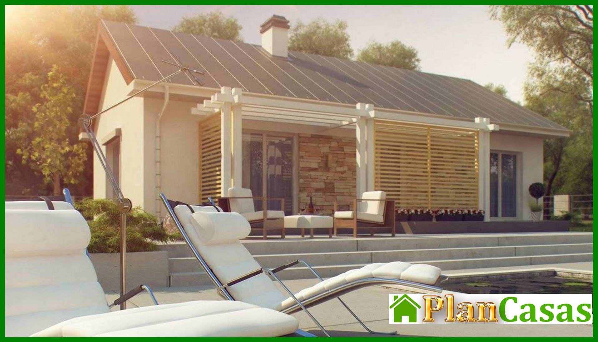 Visualization gallery - Simple elegant one-story house project