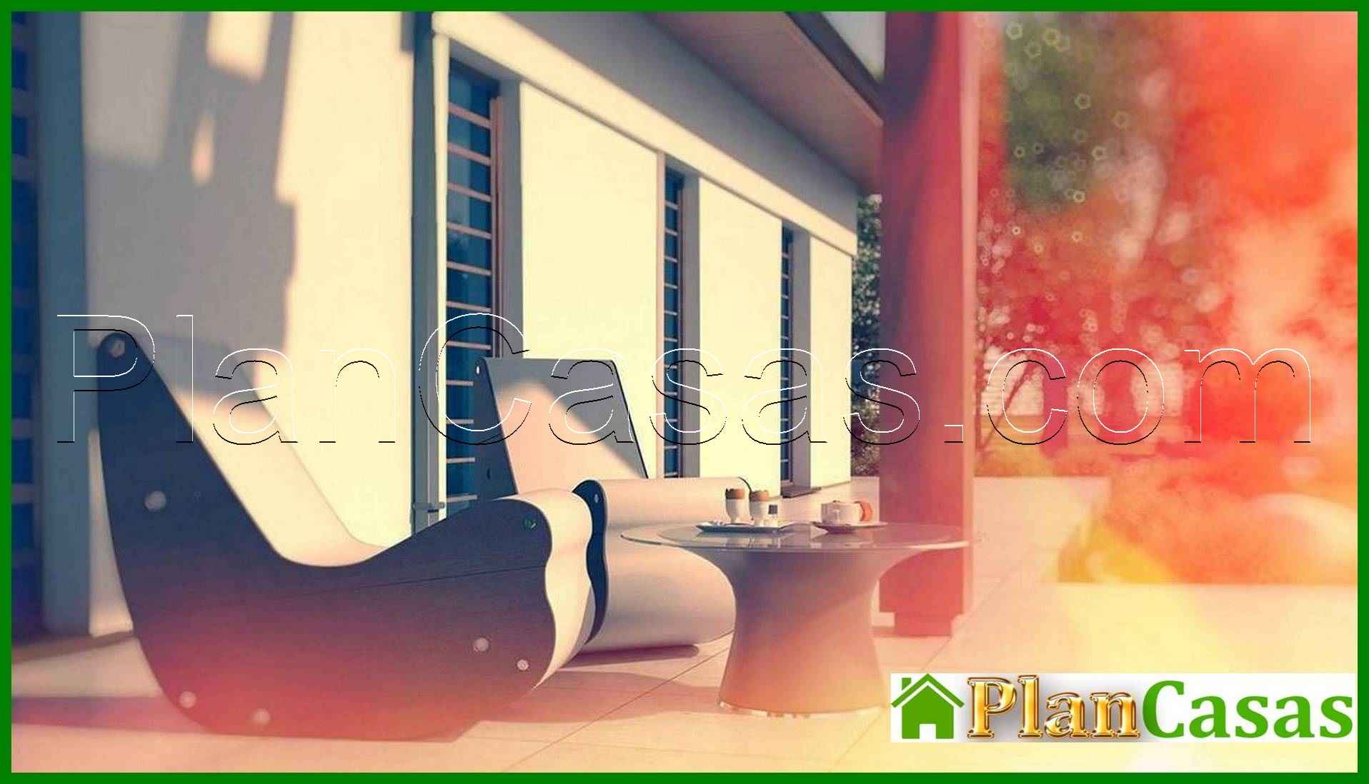 Galería de visualizaciones - Proyecto de una casa cómoda de una planta con garaje para dos coches