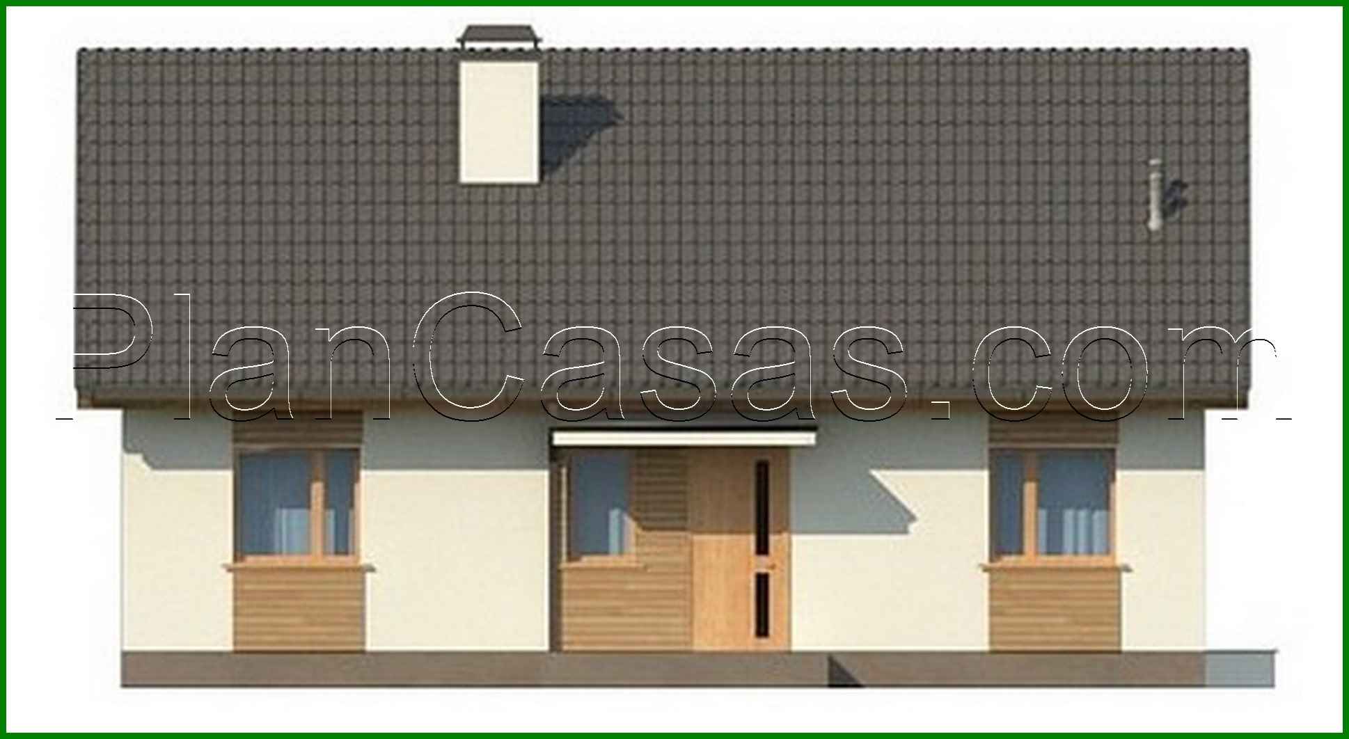 Galería de visualizaciones - Proyecto de una casa económica y funcional de una planta