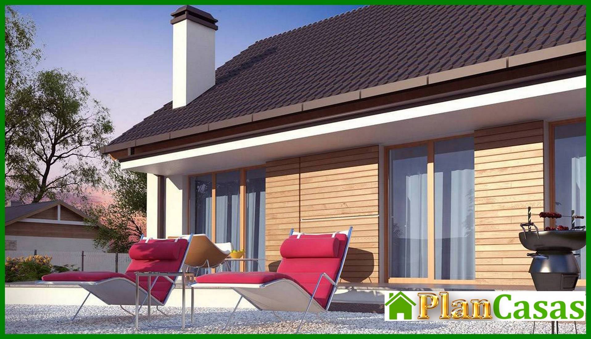 Galería de visualizaciones - Proyecto de una casa económica y funcional de una planta