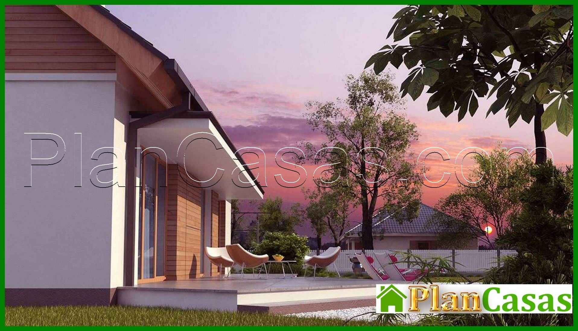 Galería de visualizaciones - Proyecto de una casa económica y funcional de una planta