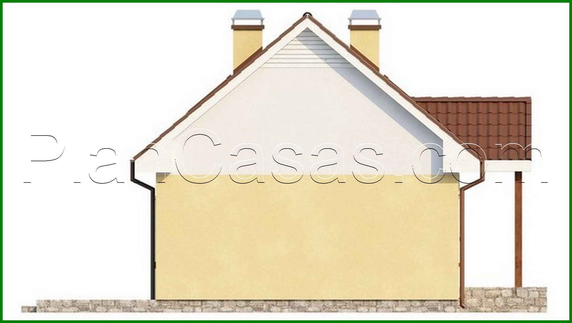 Visualization gallery - The project of a classic house with a gable roof