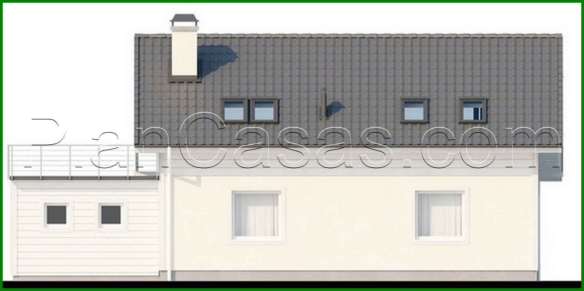 Visualization gallery - The project of a bright house with a large terrace on the second floor